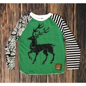 🆕 Arbor & Finn Boys Long Sleeve Raglan Tee Size 5/6 NEW